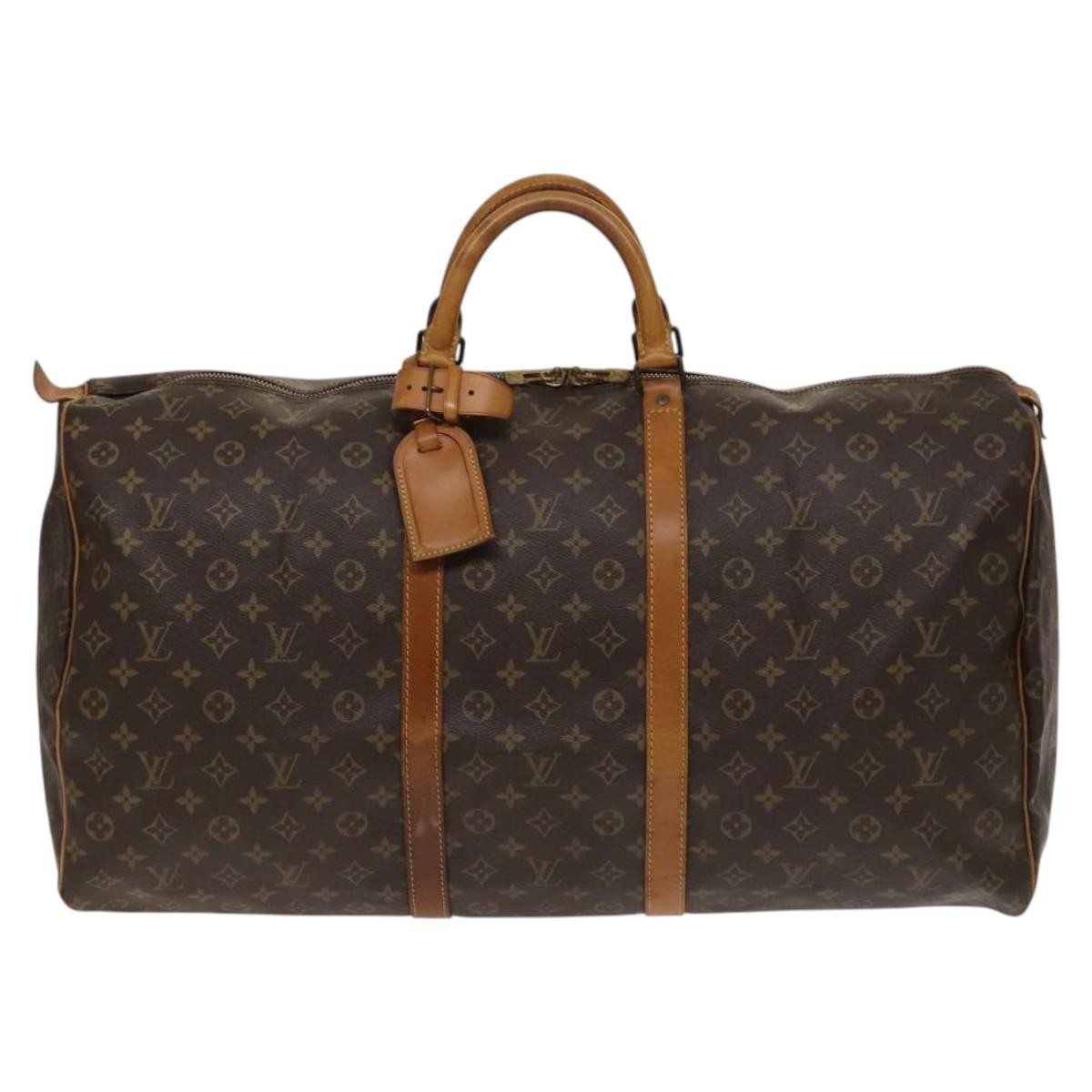 Louis Vuitton Keepall Monogram Canvas Brown Canvas Travel Bag Bag (Pre-Owned)