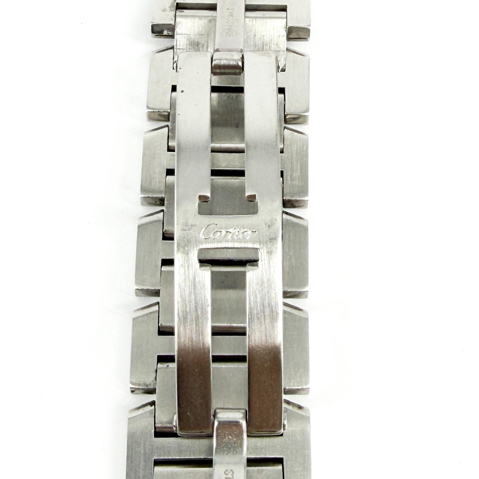 Cartier Tank Francaise Chronoflex Chronograph Quartz Stainless Steel Watch (Pre-Owned)