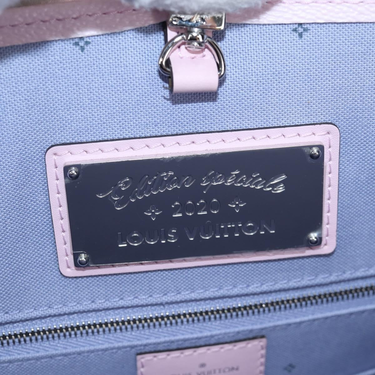 Louis Vuitton Onthego Tote Limited Edition Cities Escale Monogram Giant Pink Canvas Tote Bag Bag (Pre-Owned)