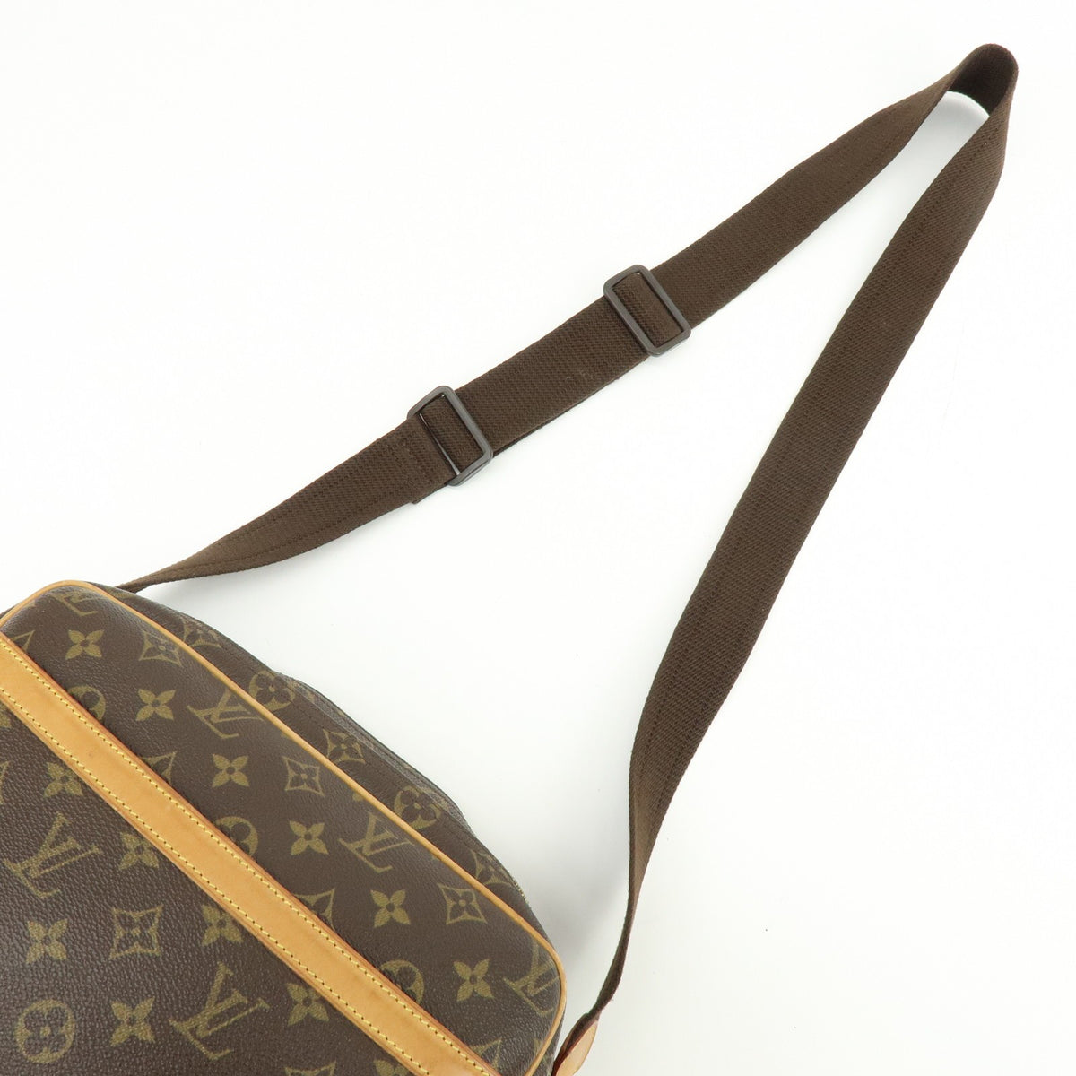 Louis Vuitton Reporter Monogram Canvas Brown Canvas Shoulder Bag Bag (Pre-Owned)