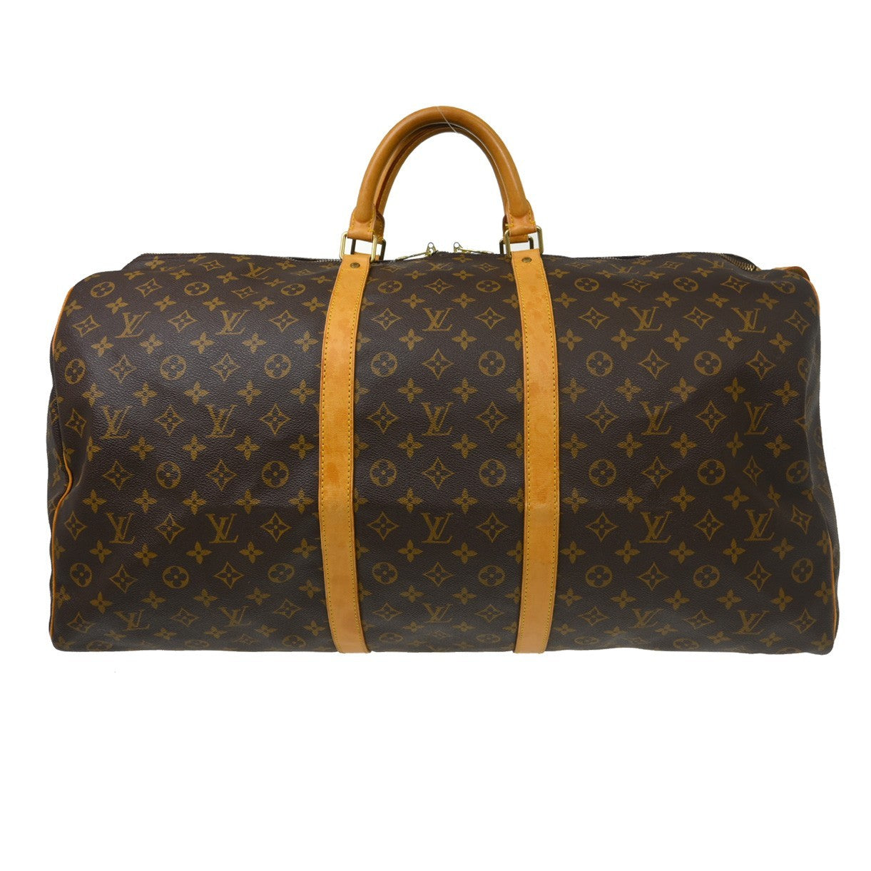 Louis Vuitton Keepall Monogram Canvas Brown Canvas Travel Bag Bag (Pre-Owned)