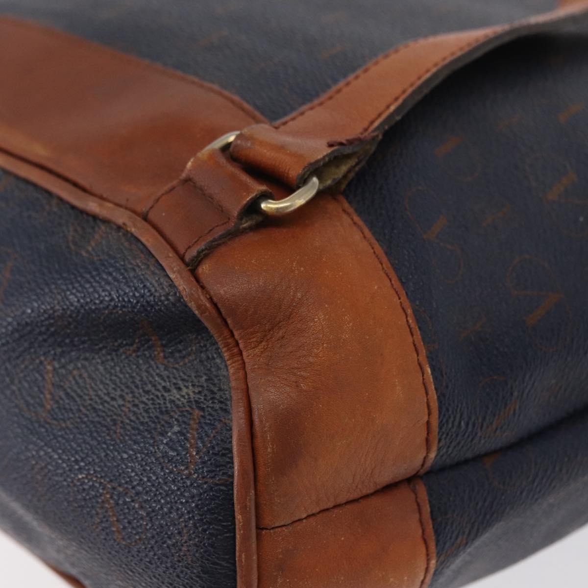 Valentino Garavani Vintage Leather Navy Leather Backpack Bag (Pre-Owned)