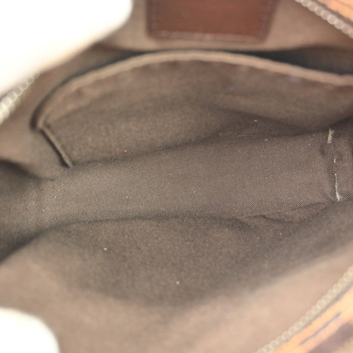 Louis Vuitton Olav Damier Ebene Brown Canvas Shoulder Bag Bag (Pre-Owned)
