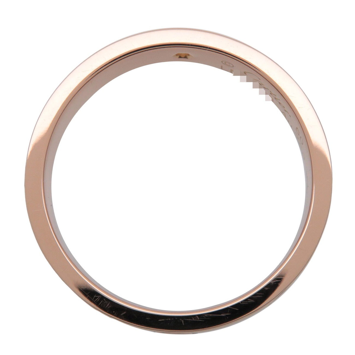 Cartier Love Wedding Band 1 Diamond 18K Rose Gold With Diamond Gold Rose_Gold Ring Jewelry (Pre-Owned)