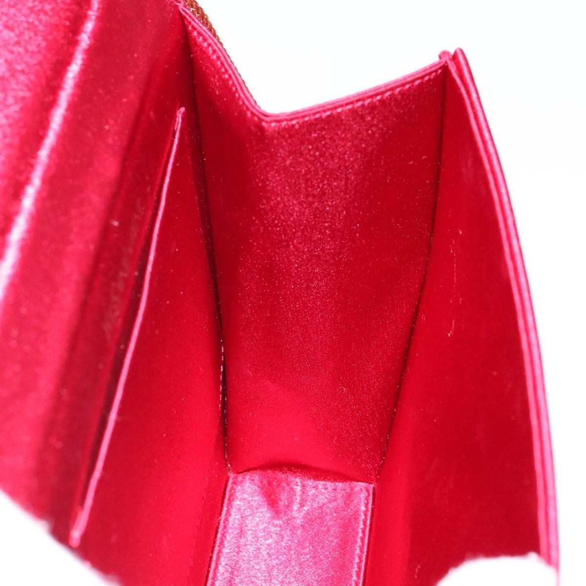 Saint Laurent Vintage Flap Silk Red Satin Clutche & Pouche Bag (Pre-Owned)