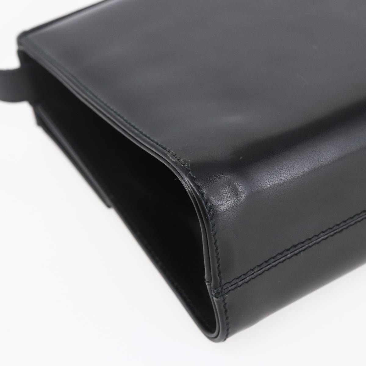 Salvatore Ferragamo Vala Leather Black Leather Shoulder Bag Bag (Pre-Owned)