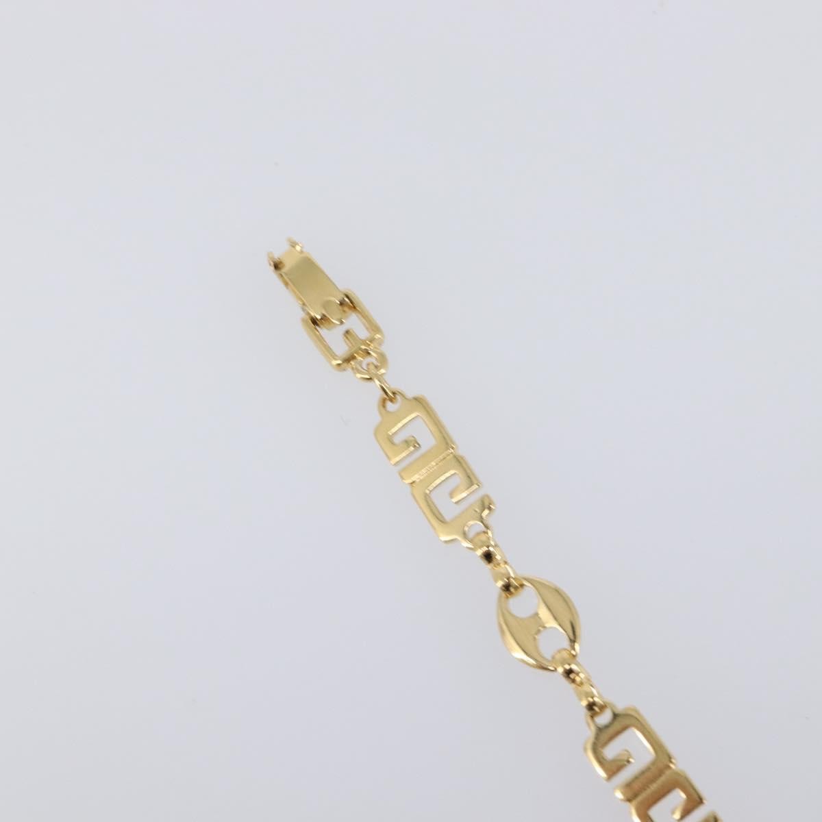 Givenchy Logo Metal Gold Metal Bracelet Jewelry (Pre-Owned)