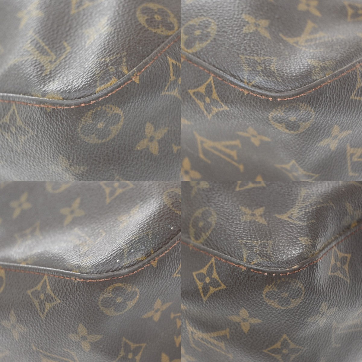 Louis Vuitton Looping Monogram Canvas Brown Canvas Handbag (Pre-Owned)