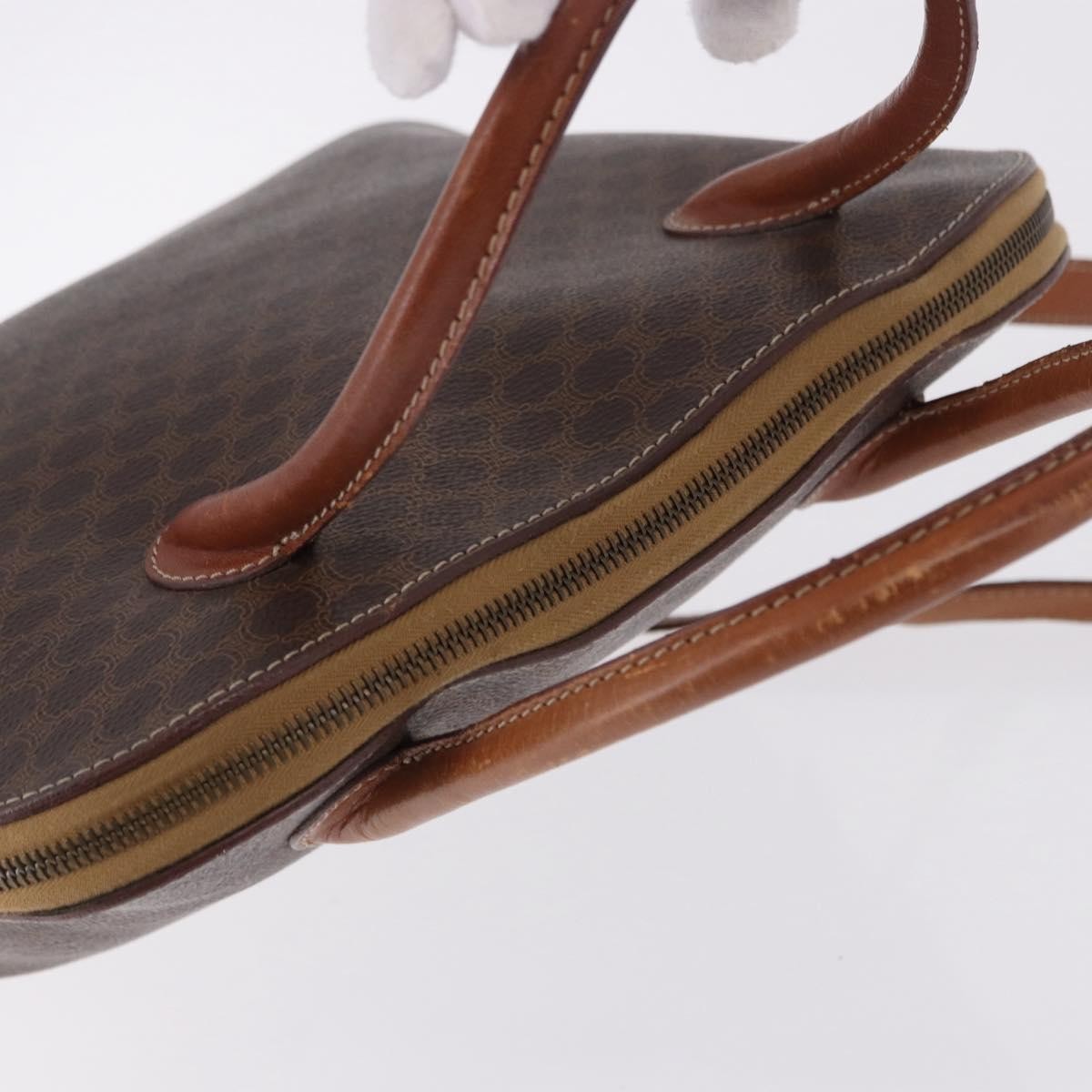 Celine Macadam Leather Brown Pvc Handbag (Pre-Owned)