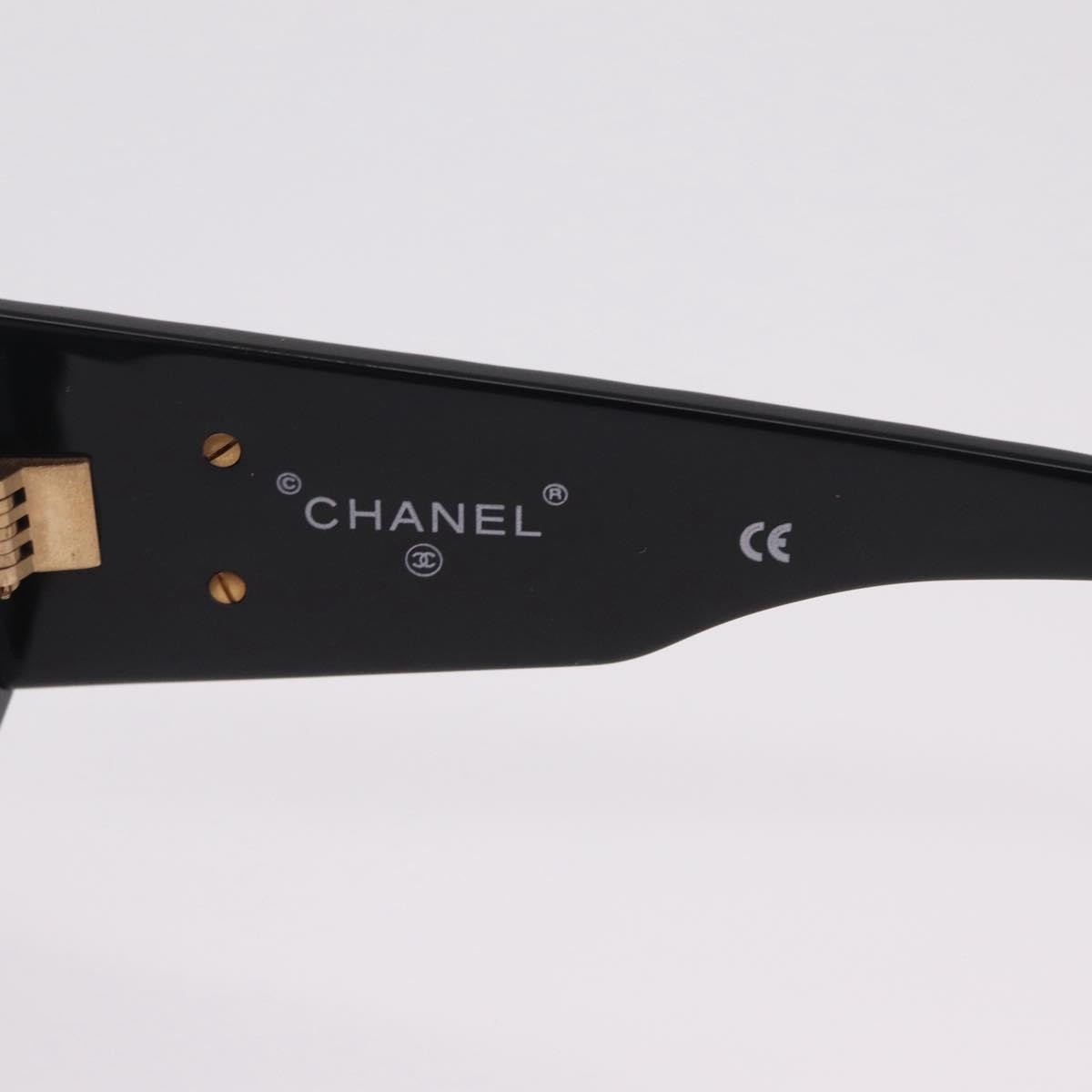 Chanel Cc Logo Matelasse Sunglasses Eye Wear Plastic Black Plastic Sunglasse Accessory (Pre-Owned)
