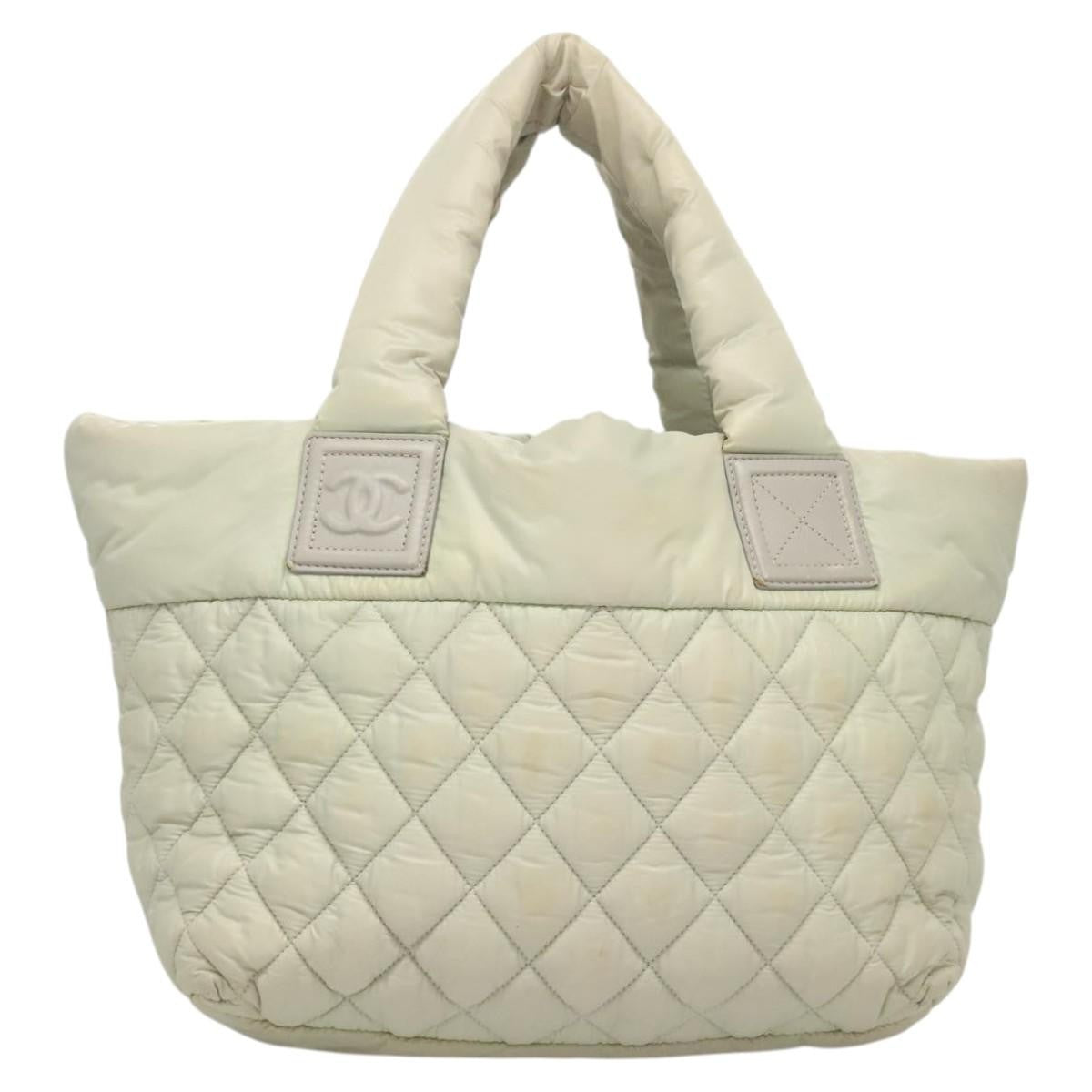 Chanel Coco Cocoon Reversible Quilted Nylon Gray Nylon Tote Bag Bag (Pre-Owned)