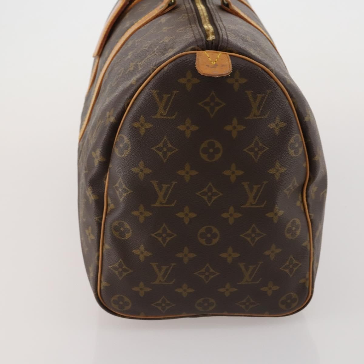 Louis Vuitton Keepall Bag Monogram Canvas Brown Canvas Travel Bag Bag (Pre-Owned)