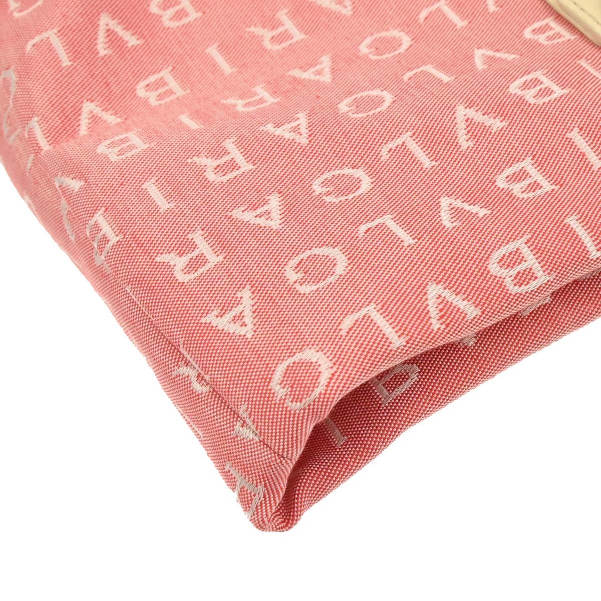Bvlgari Logomania Canvas Pink Canvas Tote Bag Bag (Pre-Owned)