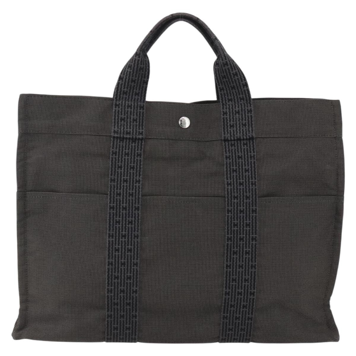 Hermes Fourre-Tout Herline Fourre-Tout Herline Gray Canvas Tote Bag Bag (Pre-Owned)