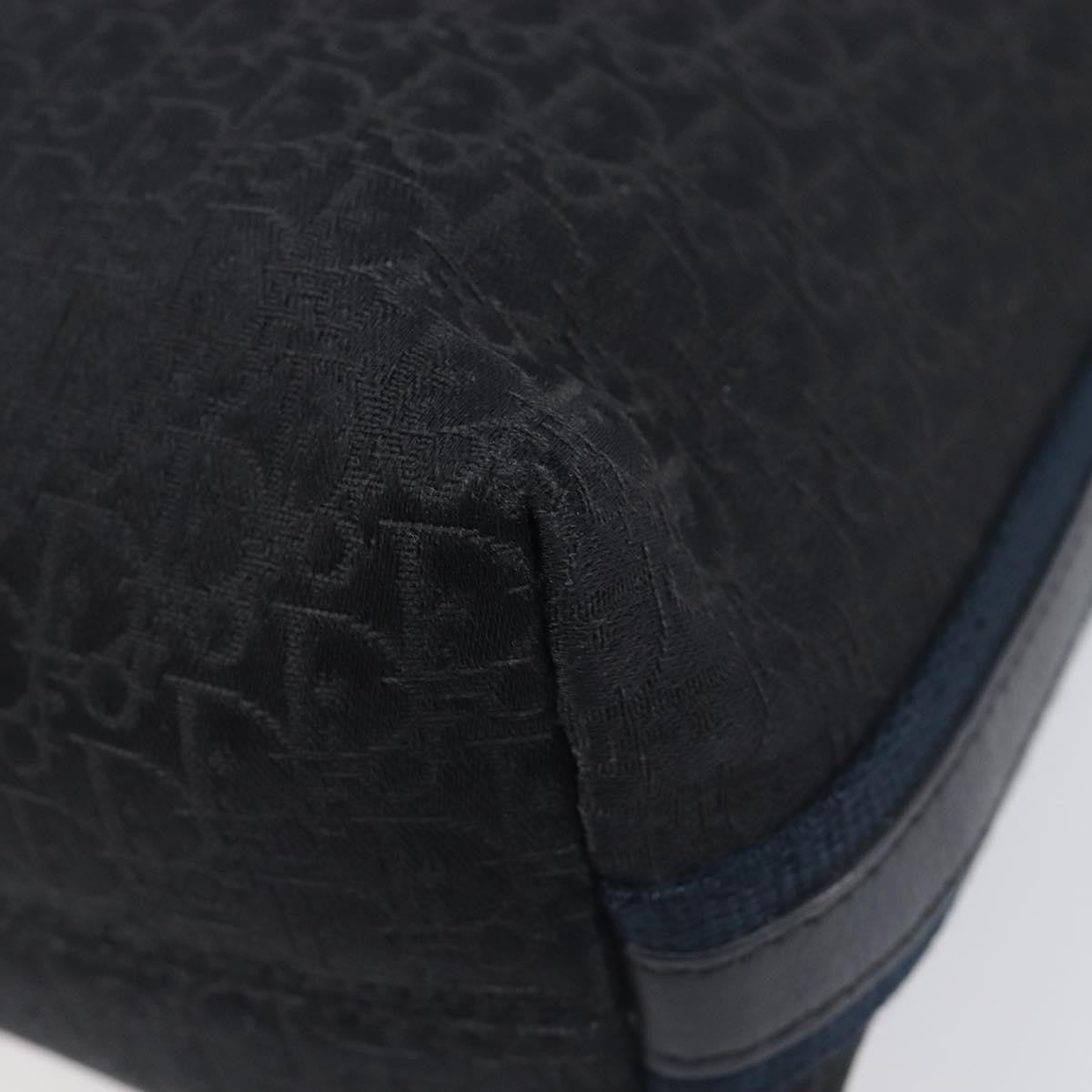 Christian Dior Vintage Street Chic Messenger Diorissimo Canvas And Leather Black Canvas Handbag (Pre-Owned)