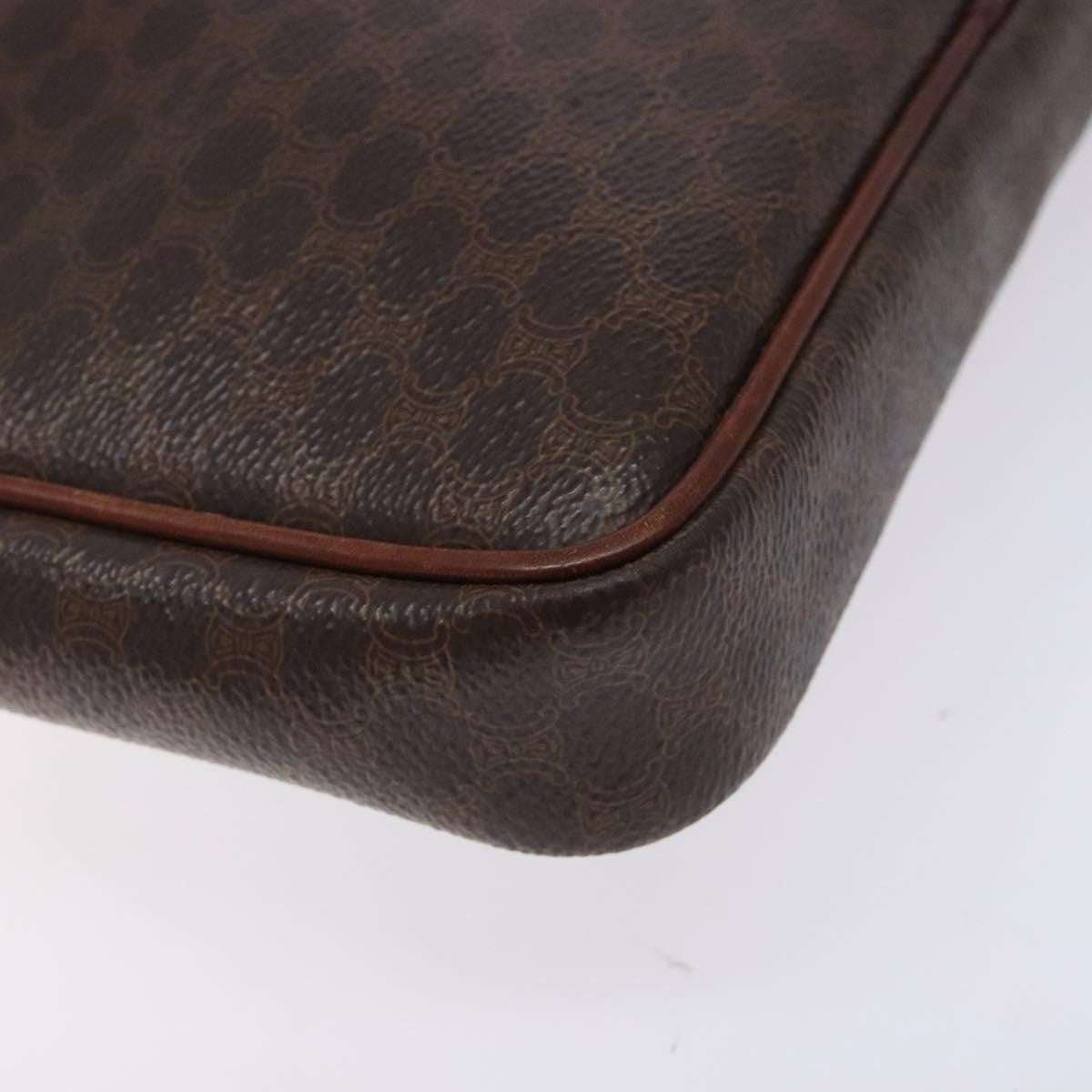 Celine Macadam Canvas Brown Canvas Clutche & Pouche Bag (Pre-Owned)