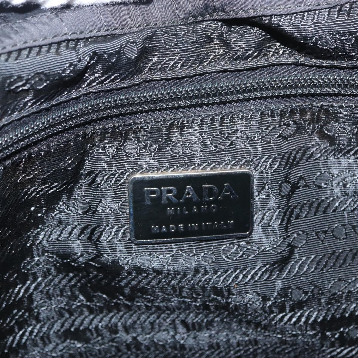 Prada Vintage Tessuto Black Nylon Handbag (Pre-Owned)