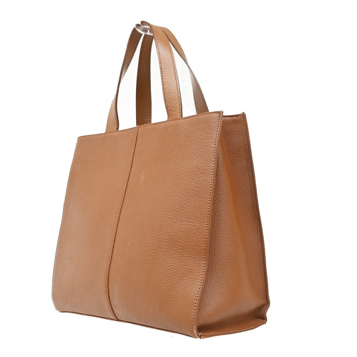 Burberry Vintage Zip Leather Brown Leather Tote Bag Bag (Pre-Owned)