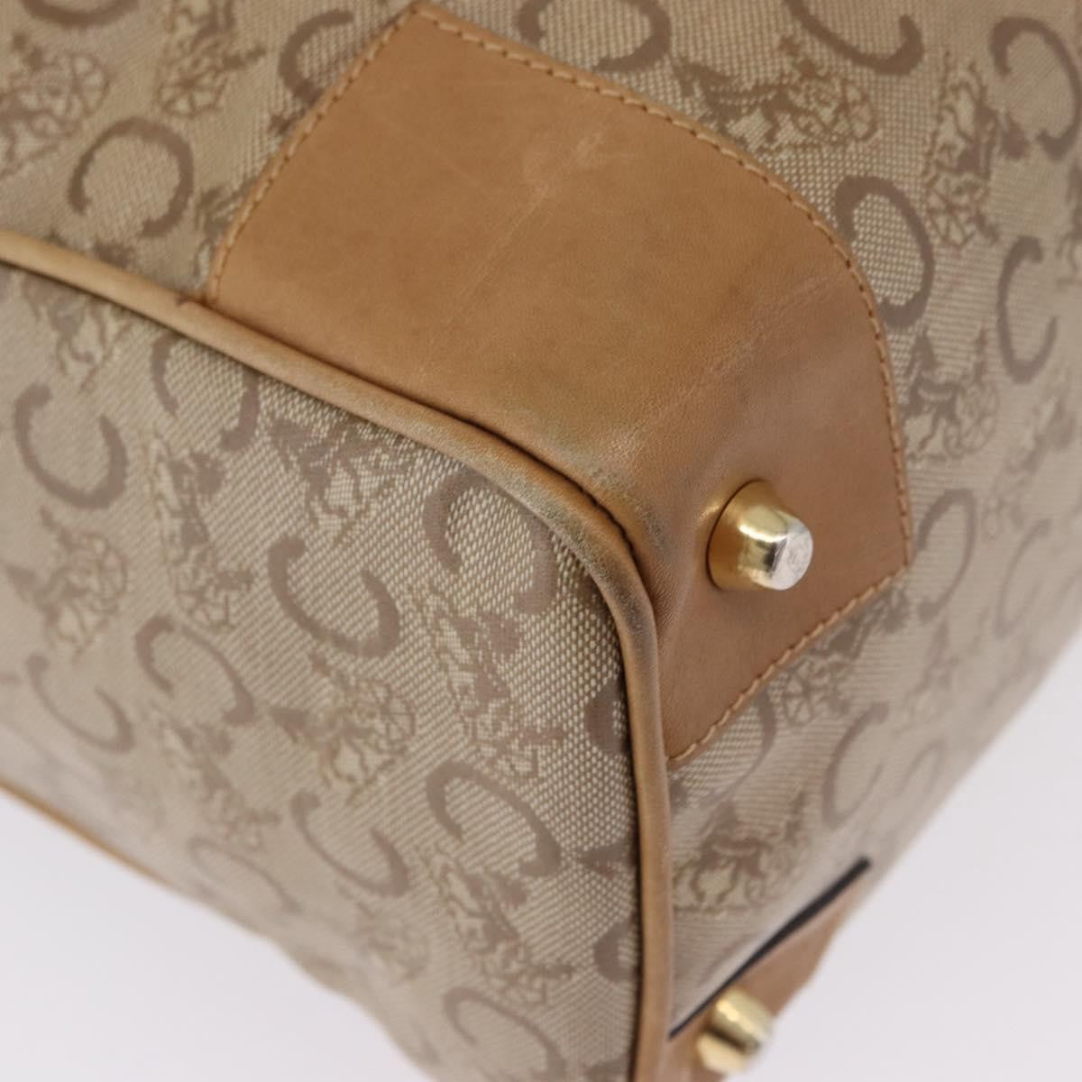 Celine C Macadam Canvas Beige Canvas Handbag (Pre-Owned)