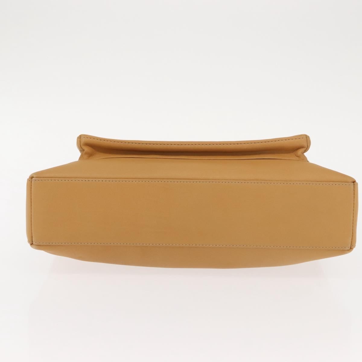 Salvatore Ferragamo Vintage Leather Beige Leather Bag (Pre-Owned)