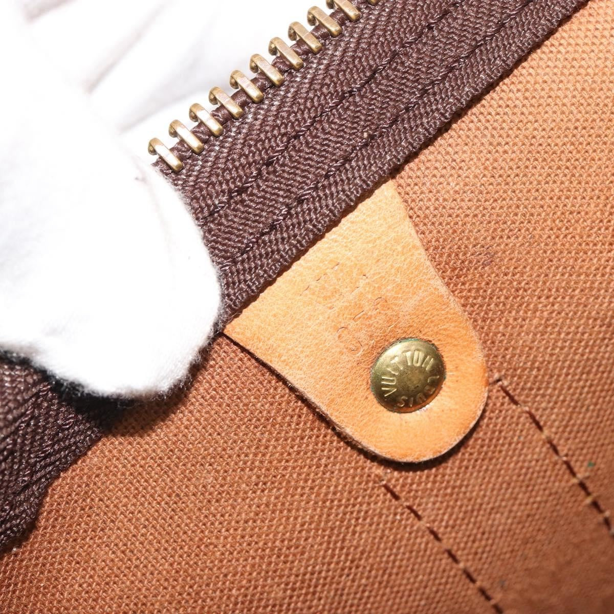 Louis Vuitton Keepall Monogram Canvas Brown Canvas Travel Bag Bag (Pre-Owned)