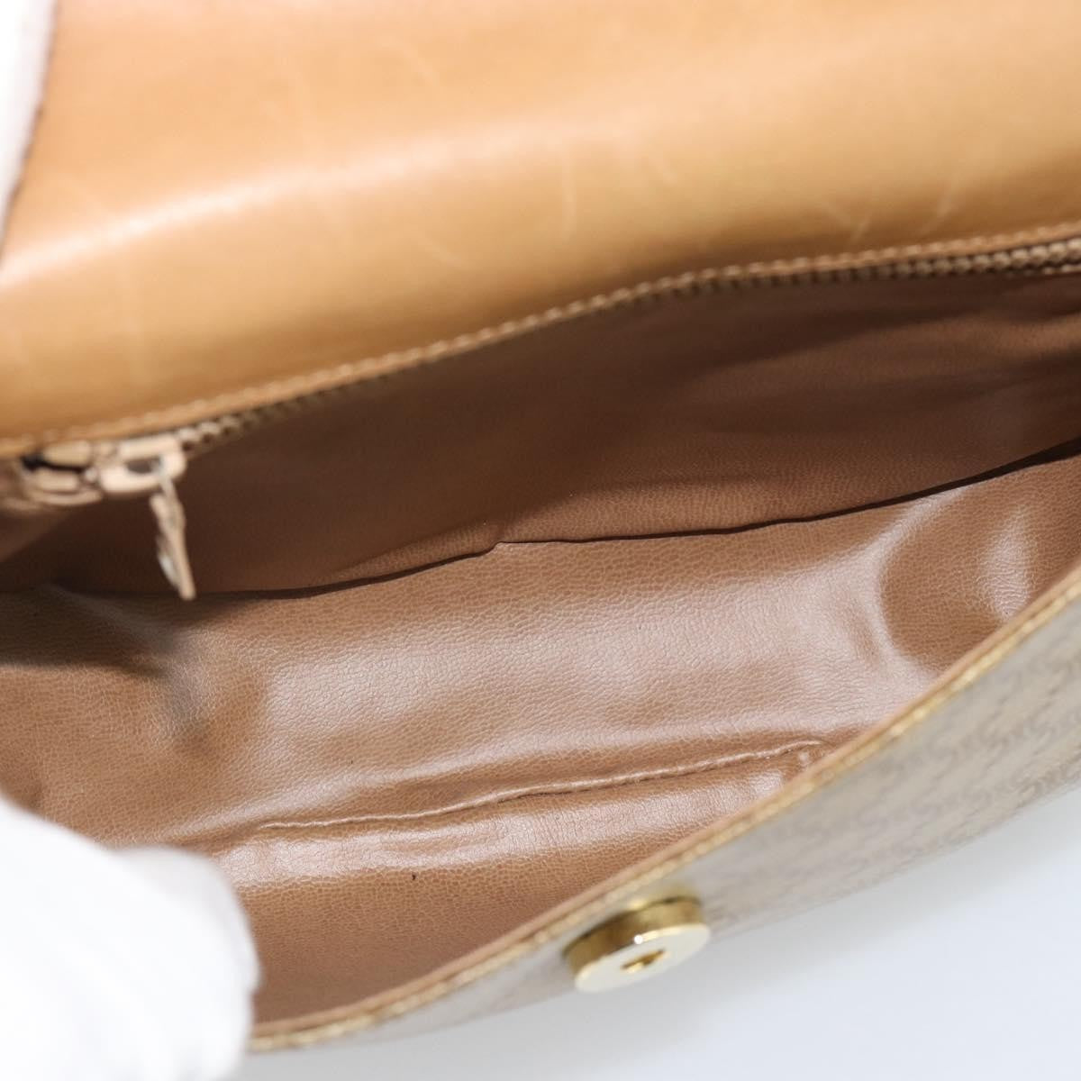Celine Vintage Macadam Canvas Beige Canvas Shoulder Bag Bag (Pre-Owned)