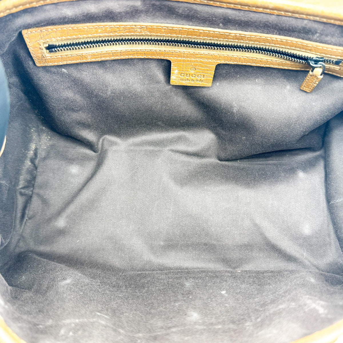 Gucci Bamboo Bullet Gg Canvas Brown Canvas Handbag (Pre-Owned)