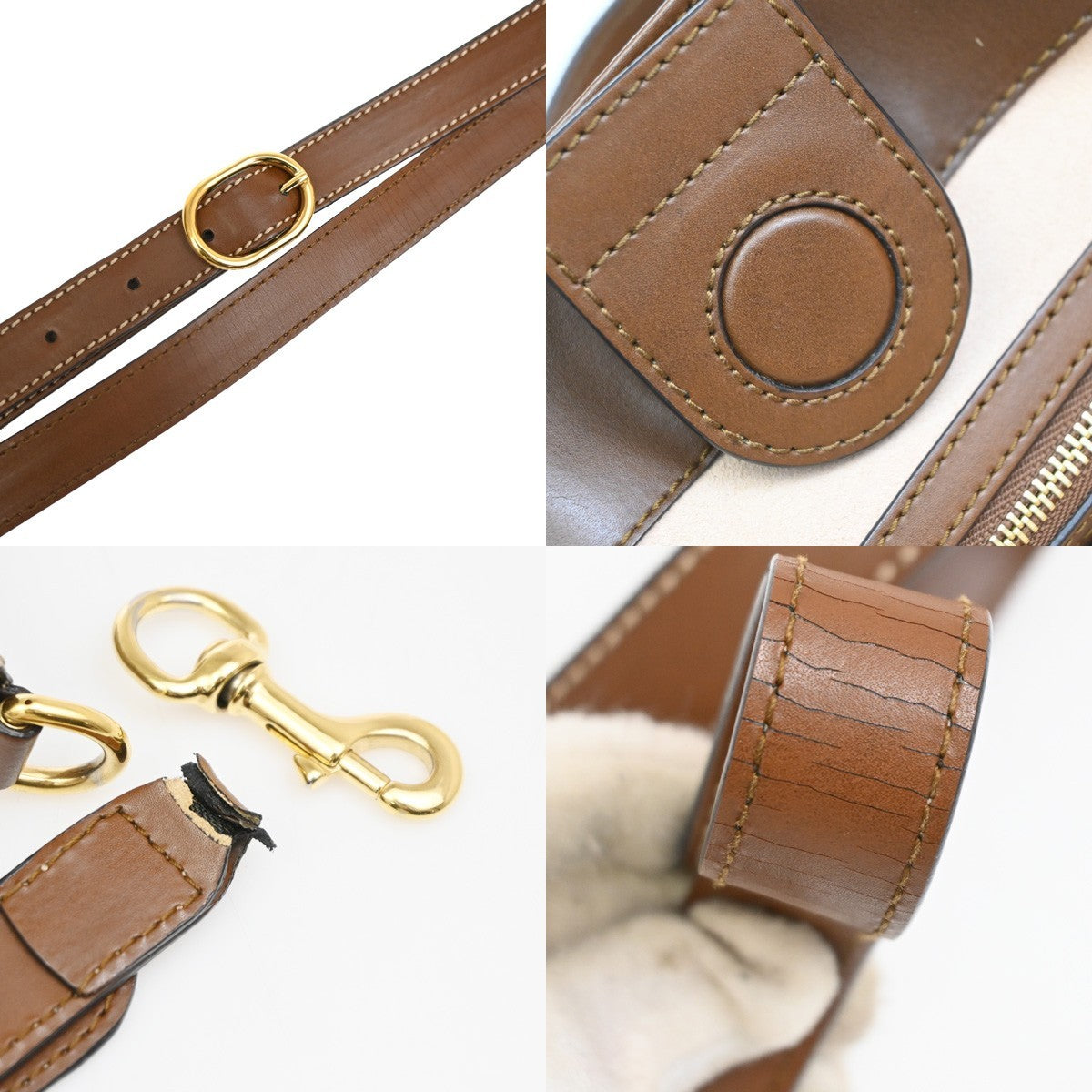 Gucci Convertible Soft Gg Coated Canvas With Leather Brown Canvas Tote Bag Bag (Pre-Owned)