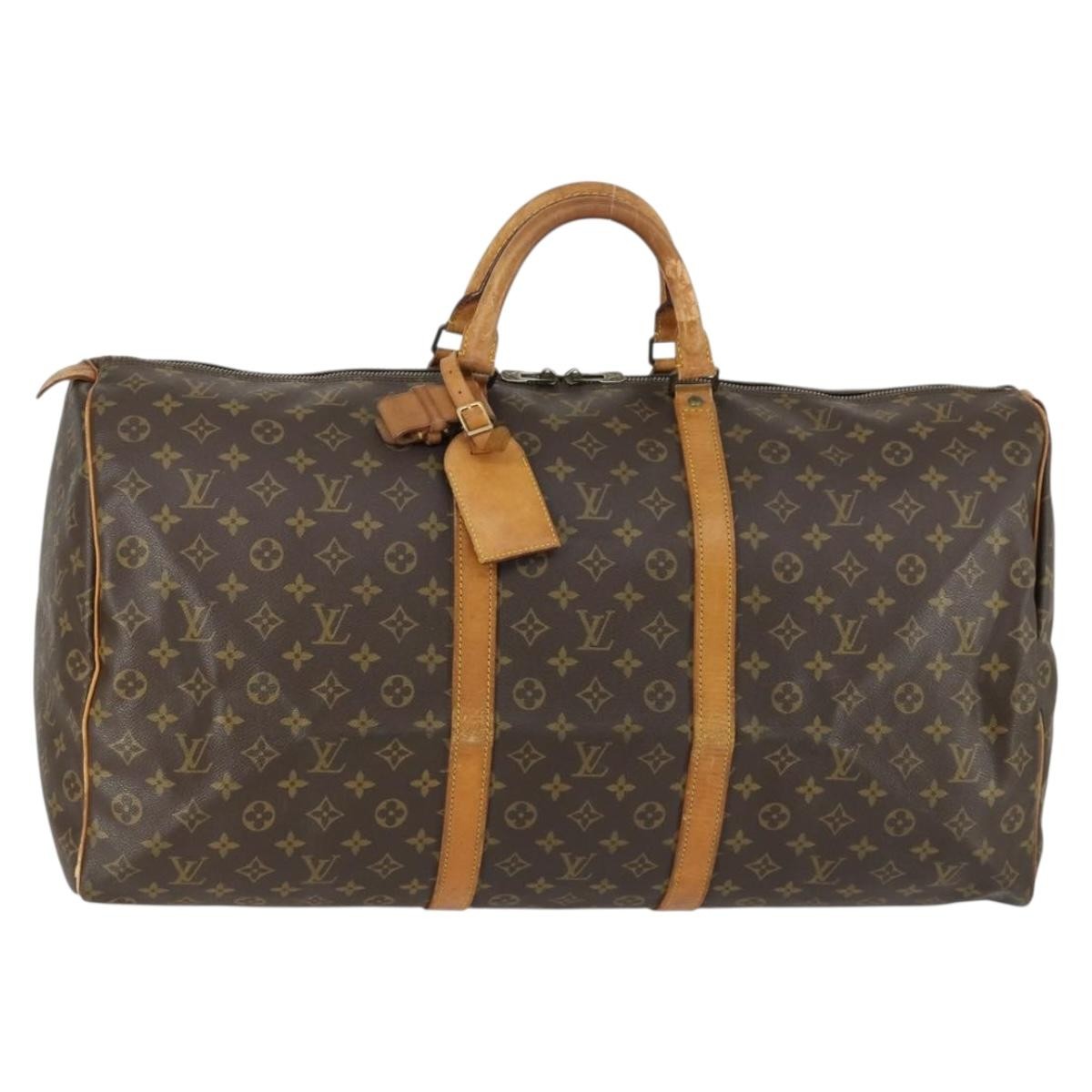 Louis Vuitton Keepall Monogram Canvas Brown Canvas Travel Bag Bag (Pre-Owned)