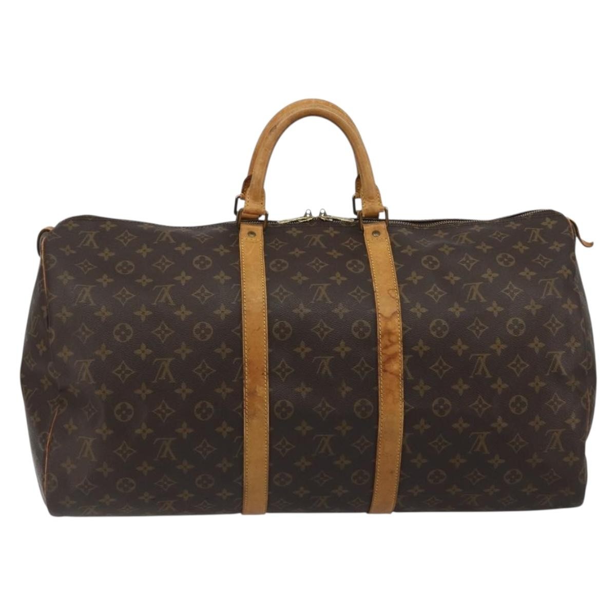 Louis Vuitton Keepall Monogram Canvas Brown Canvas Travel Bag Bag (Pre-Owned)