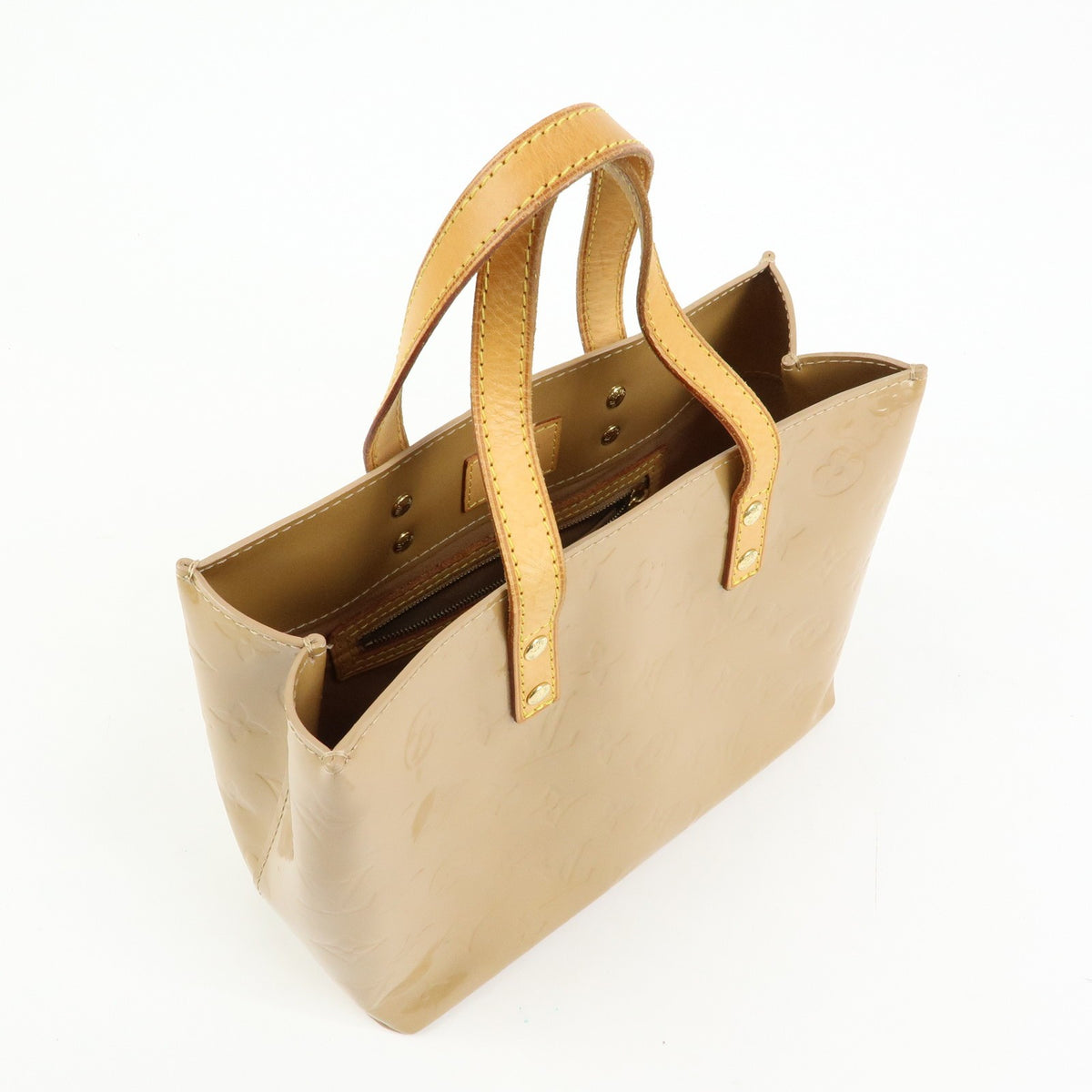 Louis Vuitton Reade Monogram Vernis Brown Patent_Leather Handbag (Pre-Owned)