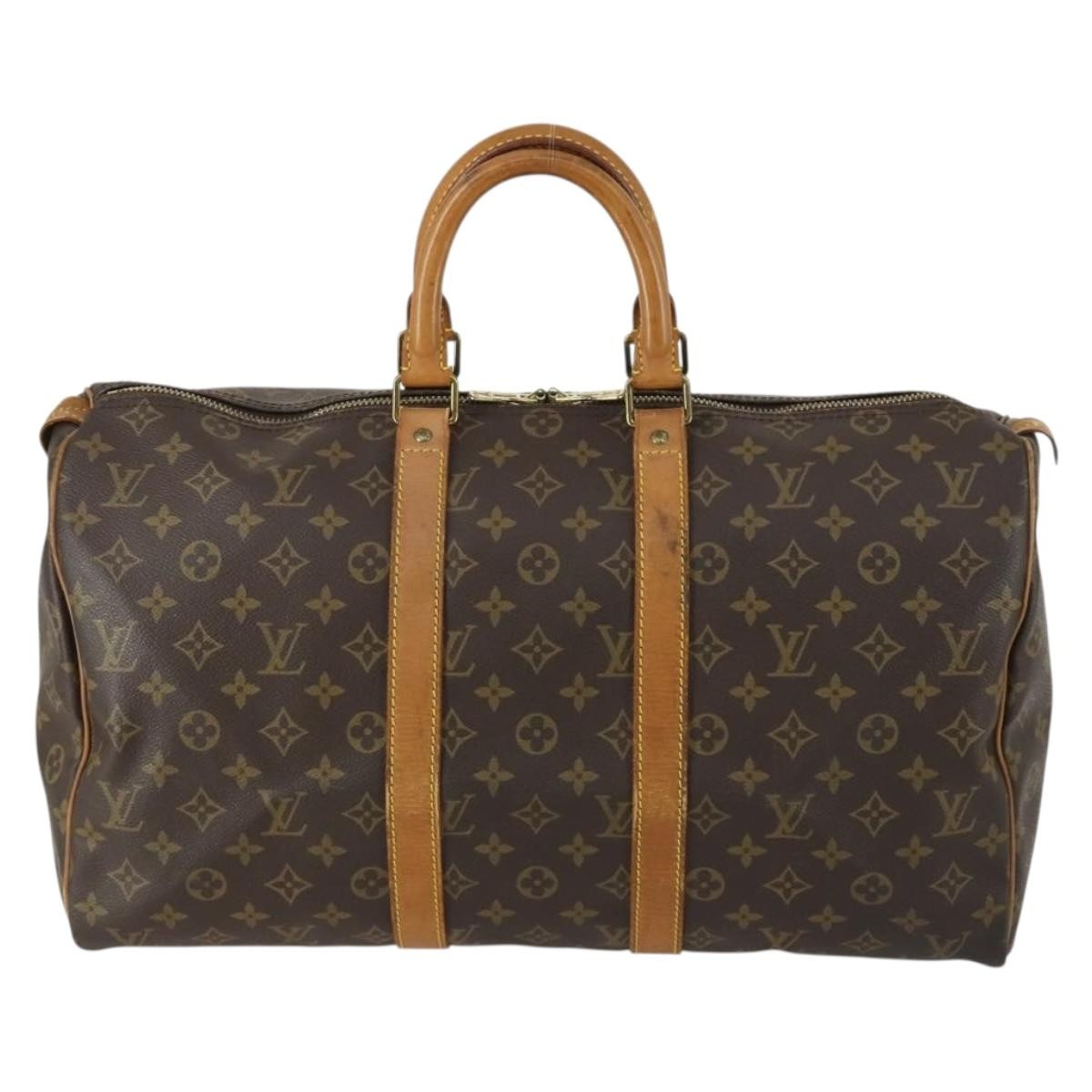Louis Vuitton Keepall Monogram Canvas Brown Canvas Travel Bag Bag (Pre-Owned)