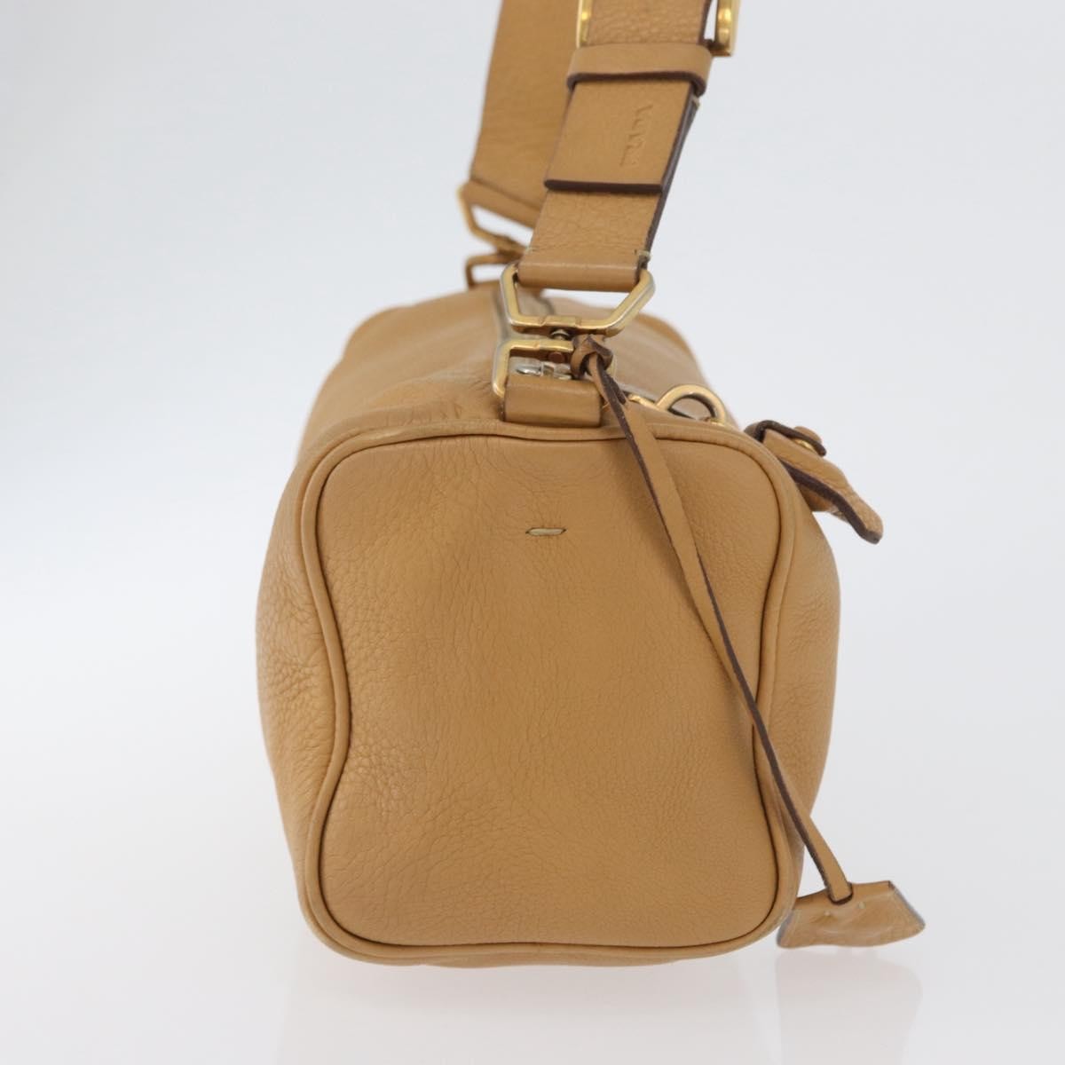 Prada Vintage Leather Brown Leather Shoulder Bag Bag (Pre-Owned)