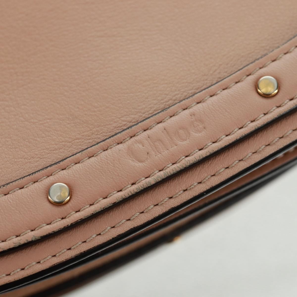 Chloe Nile Leather Pink Leather Handbag (Pre-Owned)
