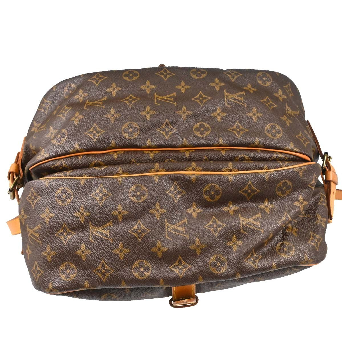 Louis Vuitton Saumur Monogram Canvas Brown Canvas Handbag (Pre-Owned)