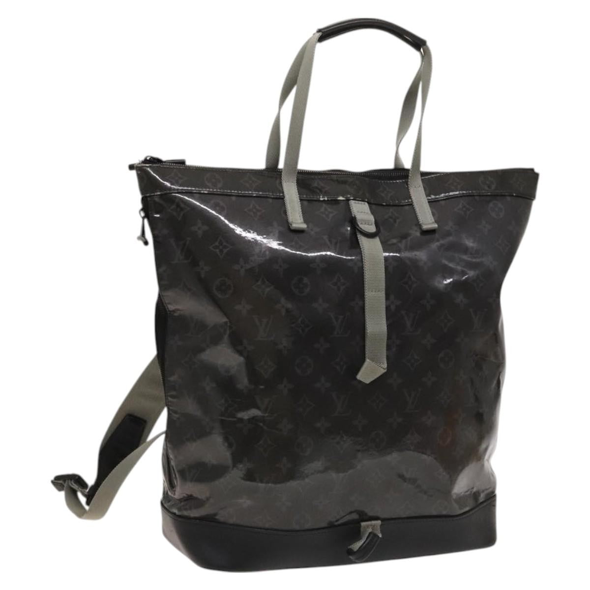 Louis Vuitton Zipped Tote Limited Edition Monogram Eclipse Glaze Canvas Black Canvas Backpack Bag (Pre-Owned)