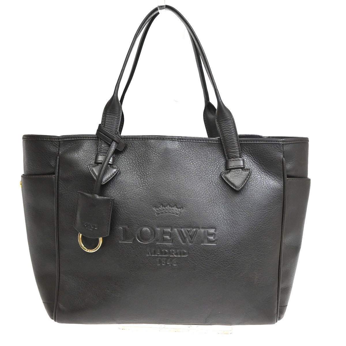 Loewe Heritage Leather Brown Leather Tote Bag Bag (Pre-Owned)