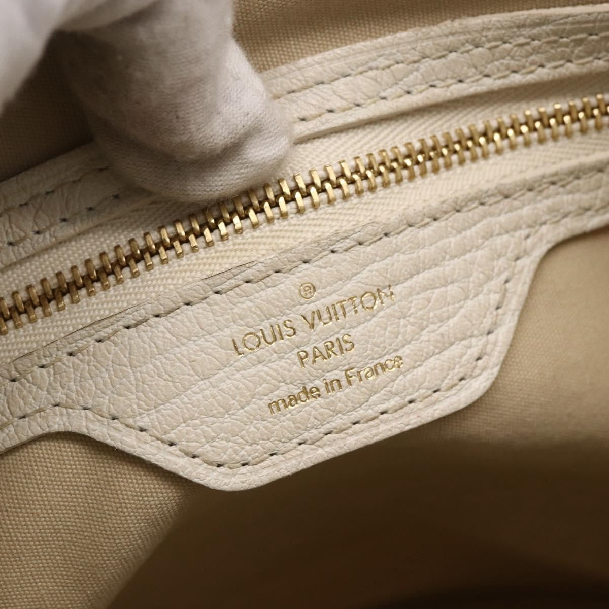Louis Vuitton Petit Bucket Mini Lin Beige Canvas Shoulder Bag Bag (Pre-Owned)