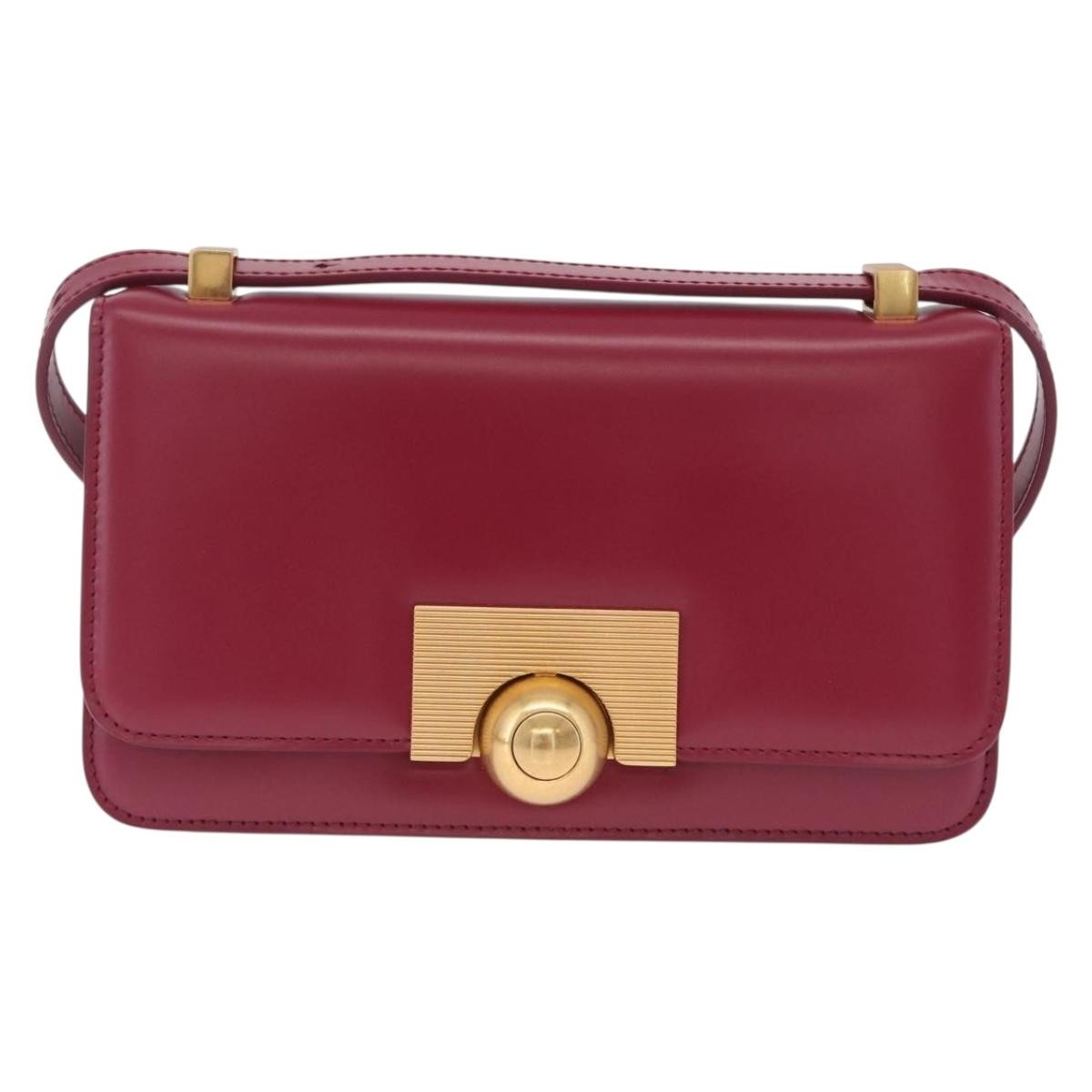 Bottega Veneta Bv Classic Spazzolato Leather Red Leather Handbag (Pre-Owned)