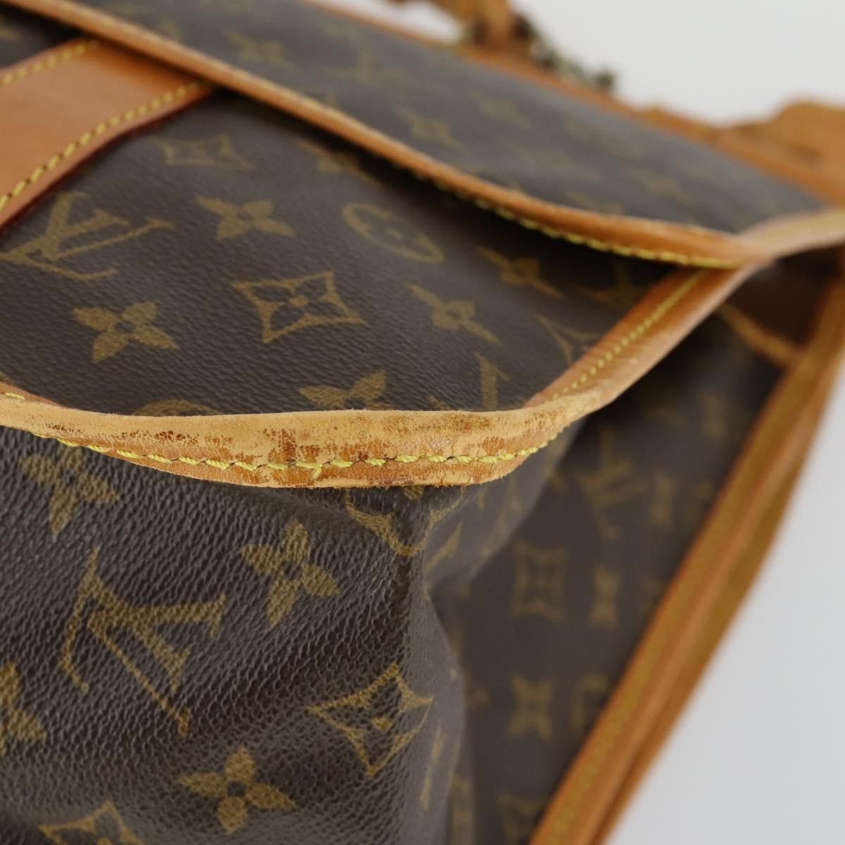 Louis Vuitton Sac Chasse Hunting Monogram Canvas Brown Canvas Travel Bag Bag (Pre-Owned)