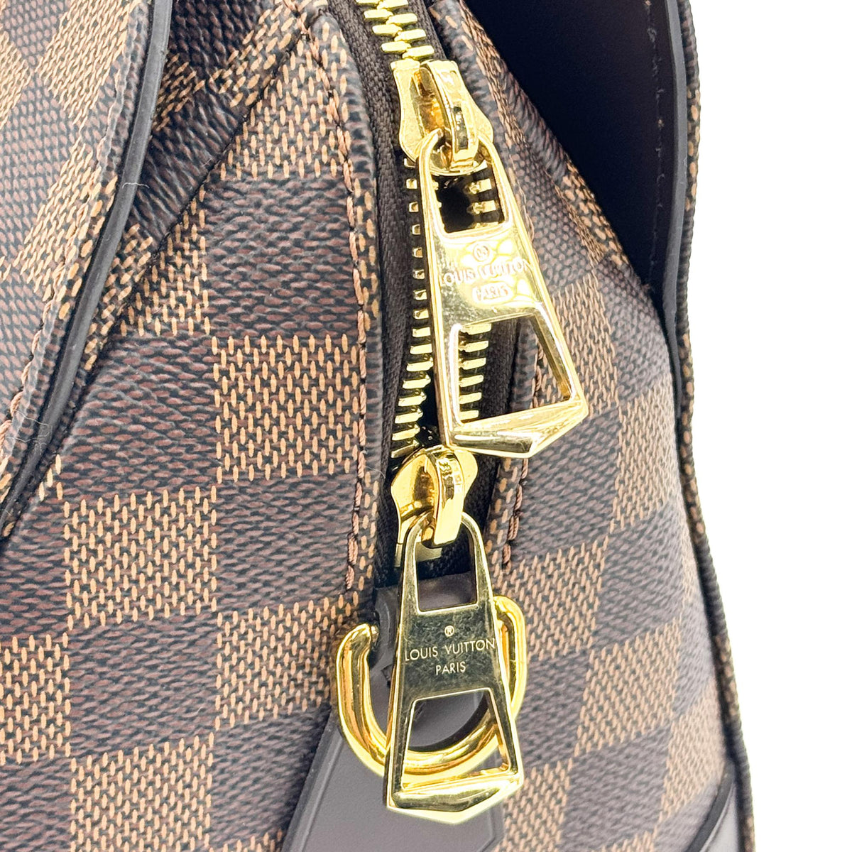 Louis Vuitton Kensington Bowling Damier Brown Canvas Handbag (Pre-Owned)