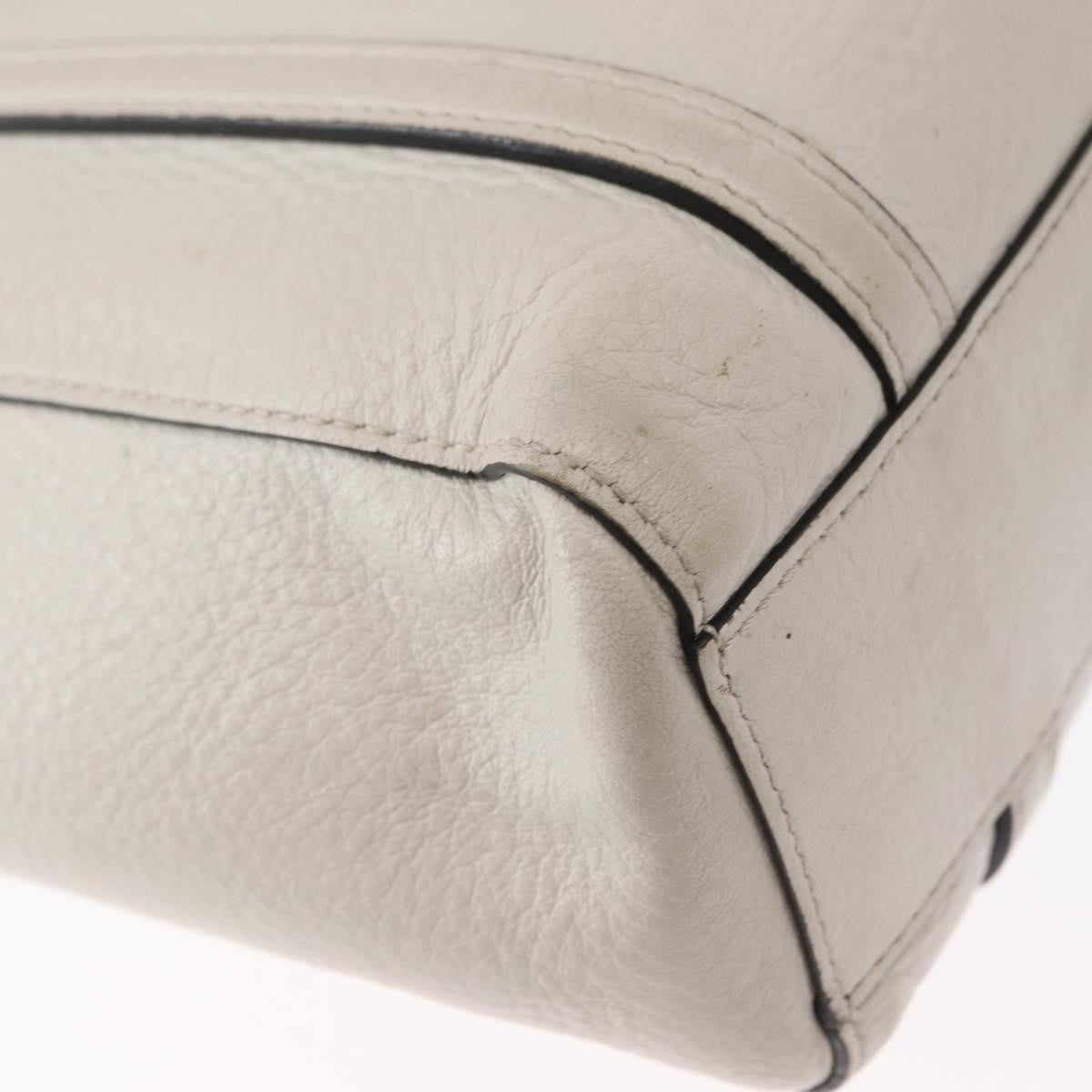 Balenciaga Everyday Tote Leather White Leather Tote Bag Bag (Pre-Owned)