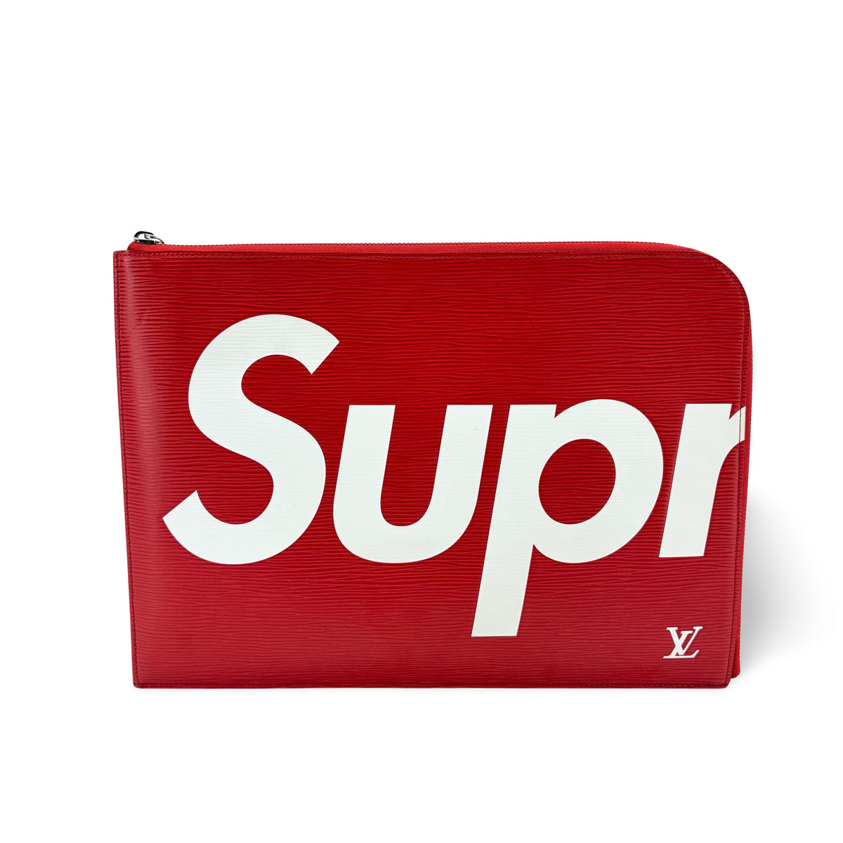 Louis Vuitton Pochette Jour Limited Edition Supreme Epi Leather Red Leather Clutche & Pouche Bag (Pre-Owned)