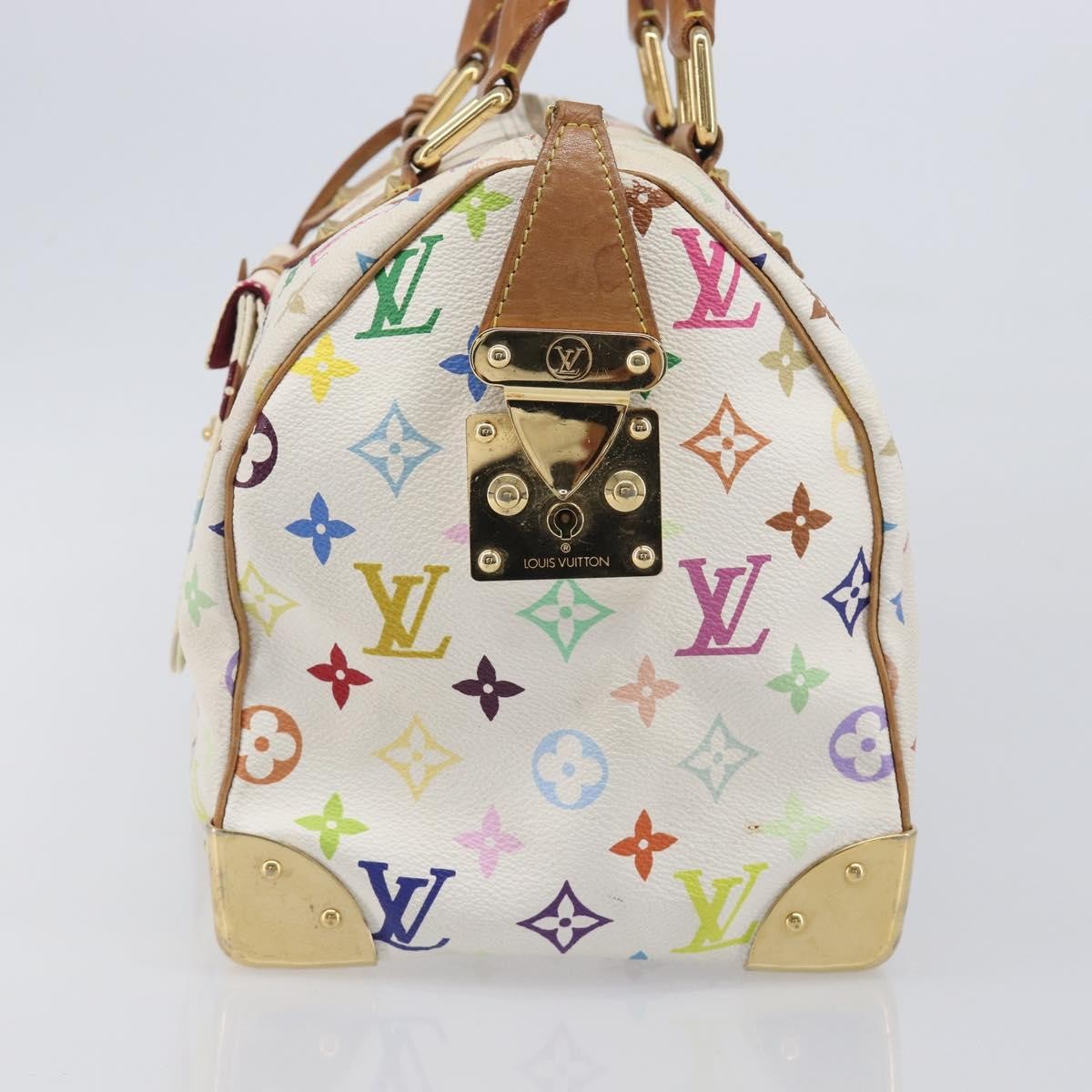 Louis Vuitton X Takashi Murakami Speedy Soft Bandouliere Monogram Multicolor Multicolour Canvas Handbag (Pre-Owned)