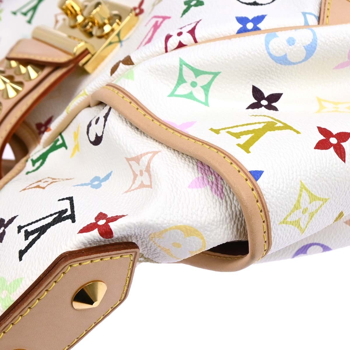Louis Vuitton Chrissie Monogram Multicolor White Canvas Handbag (Pre-Owned)