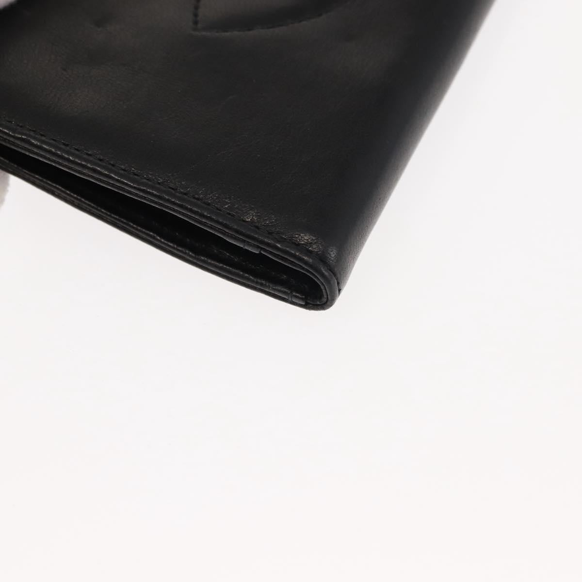 Chanel Timeless Cc French Leather Black Leather Wallets Accessory (Pre-Owned)