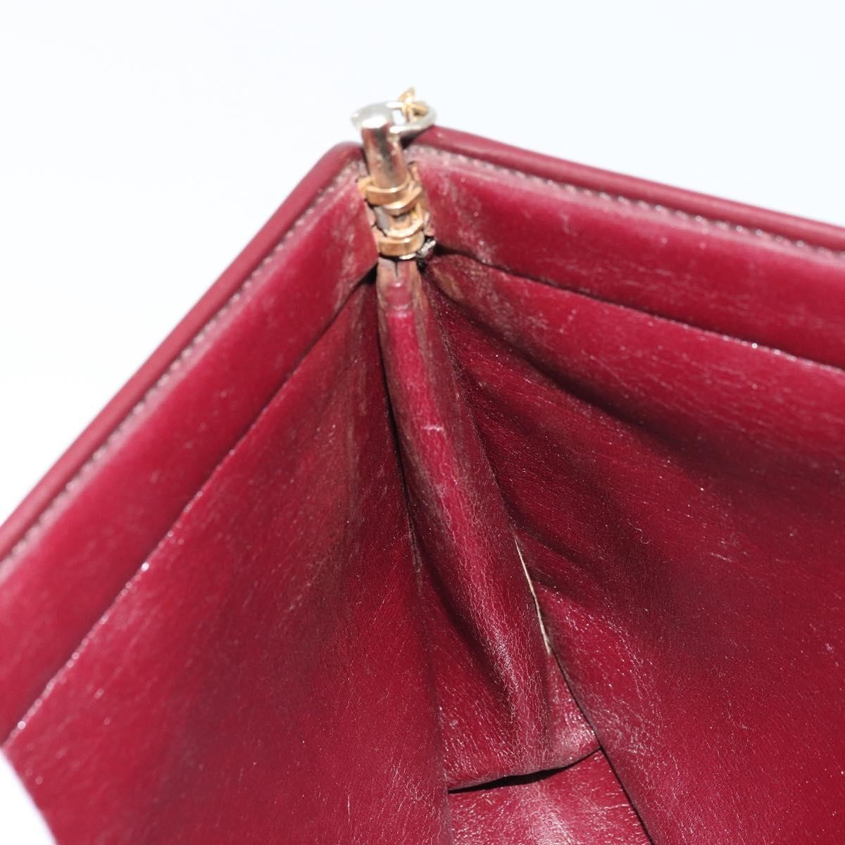 Christian Dior Vintage Trotteur Chain Canvas Red Canvas Shoulder Bag Bag (Pre-Owned)