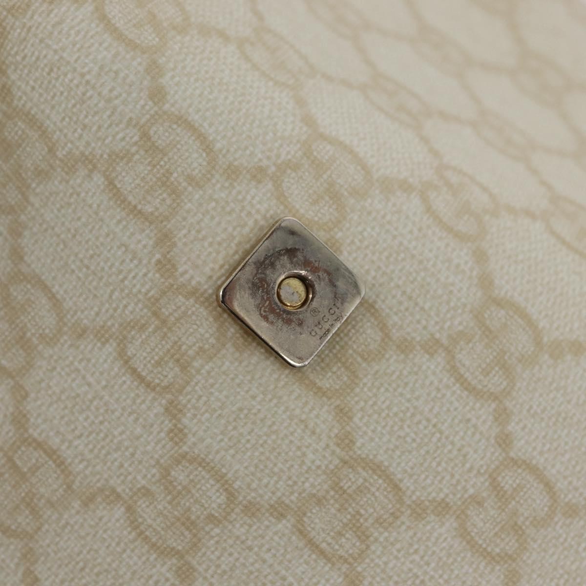 Gucci Flap Messenger Gg Coated Canvas Beige Canvas Shoulder Bag Bag (Pre-Owned)