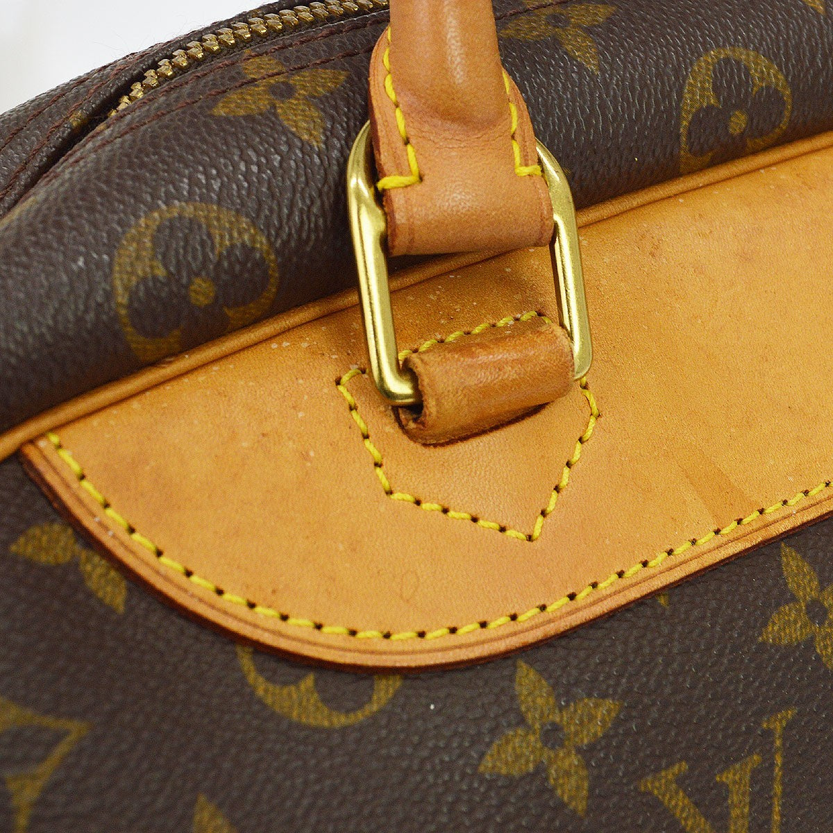 Louis Vuitton Deauville Monogram Canvas Brown Canvas Handbag (Pre-Owned)