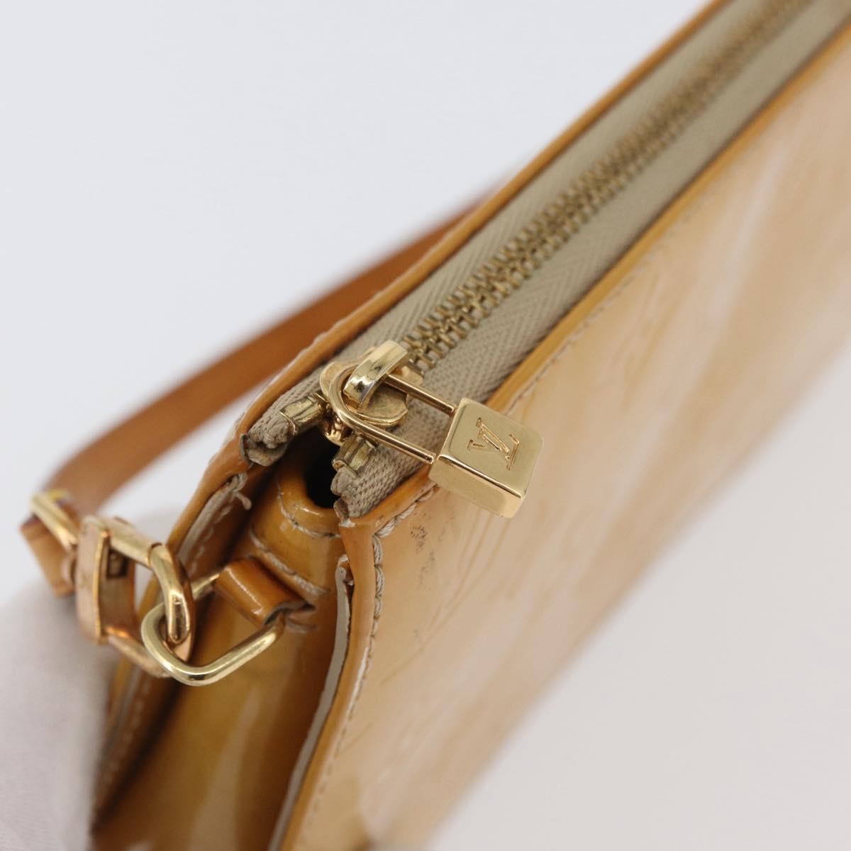 Louis Vuitton Lexington Pochette Monogram Vernis Beige Patent_Leather Clutche & Pouche Bag (Pre-Owned)